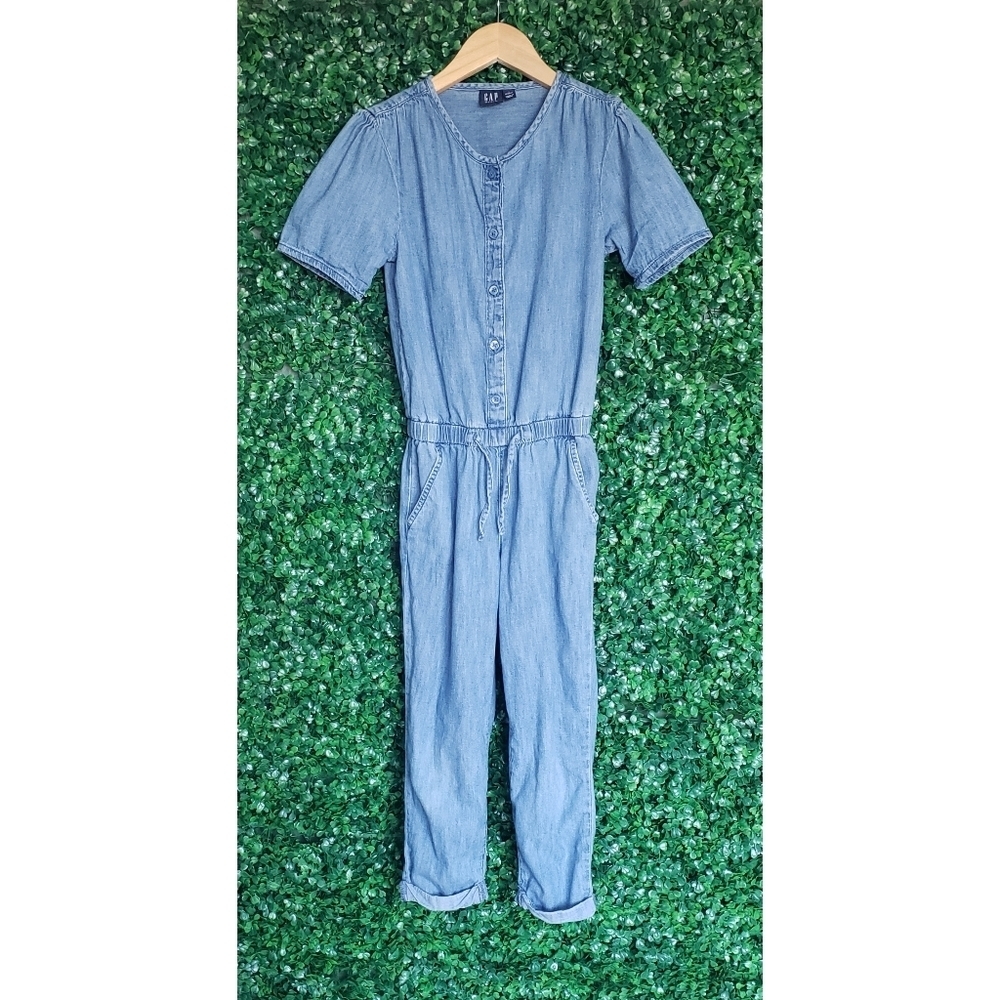 28. 2/$20 Gap Girls denim jumpsuit